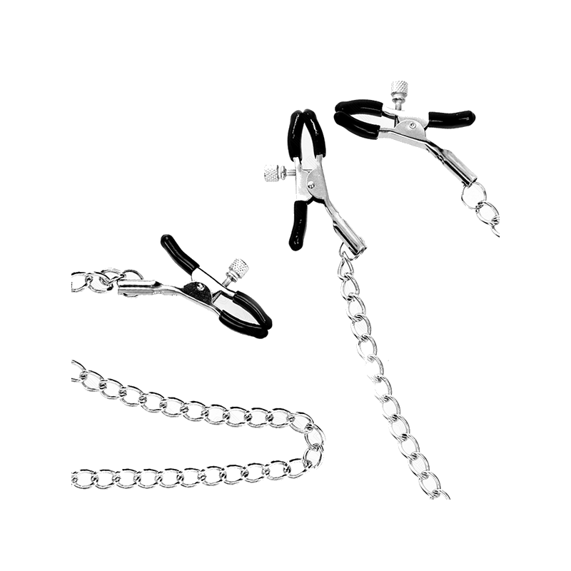Pinzas Para Pezones Y Clítoris Con Cadena 30 Cm Modelo 2