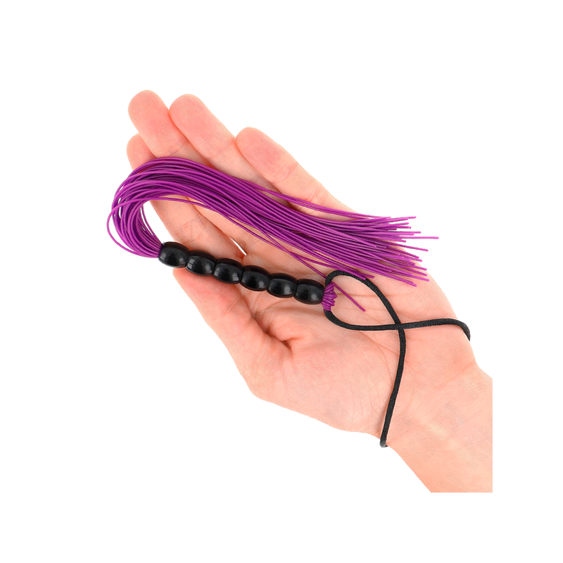 Látigo Mini Con Agarre 6 Bolas Morado