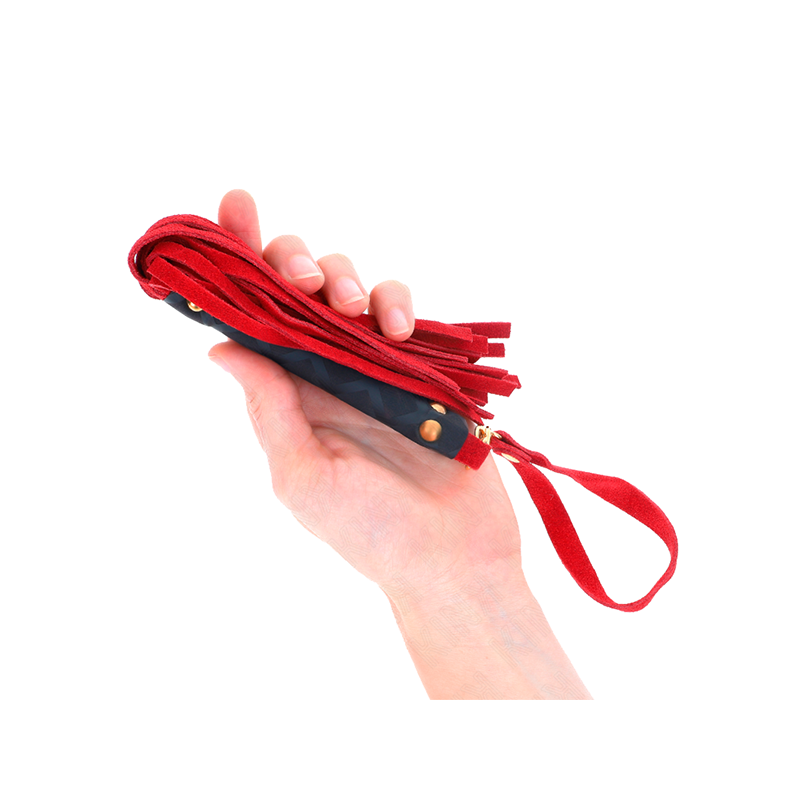 Látigo Mini de Ante Rojo