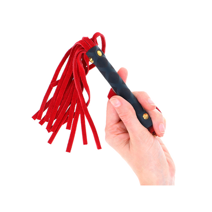 Látigo Mini de Ante Rojo