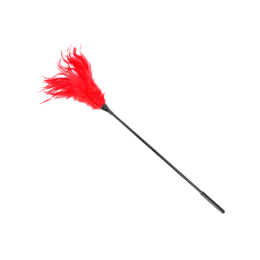 Plumas Múltiples Para Cosquillas Rojo 45 Cm