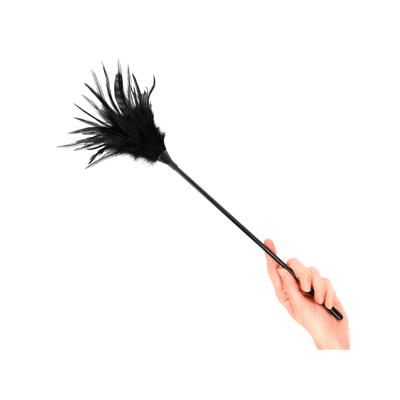 Plumas Múltiples Para Cosquillas Negro 45 Cm