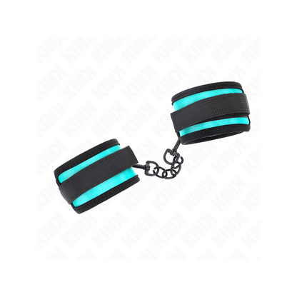 Muñequeras Negro-Azul Ajustable 18-32 Cm X 5 Cm
