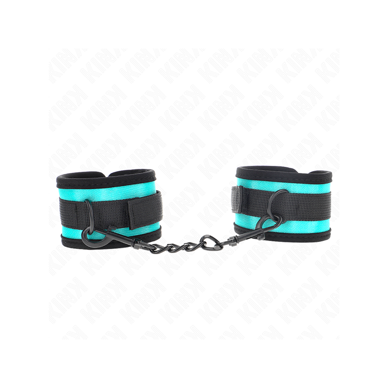 Muñequeras Negro-Azul Ajustable 18-32 Cm X 5 Cm