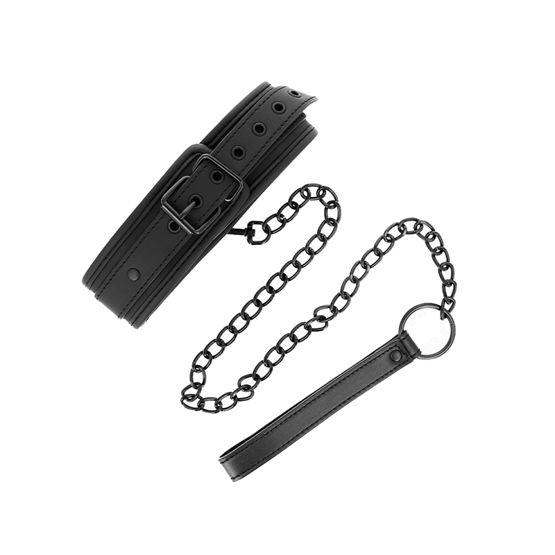 Collar Con Correa 78 Cm Bondage De Neopreno Modelo 1 Ajustable 37.5 X 49.5 Cm