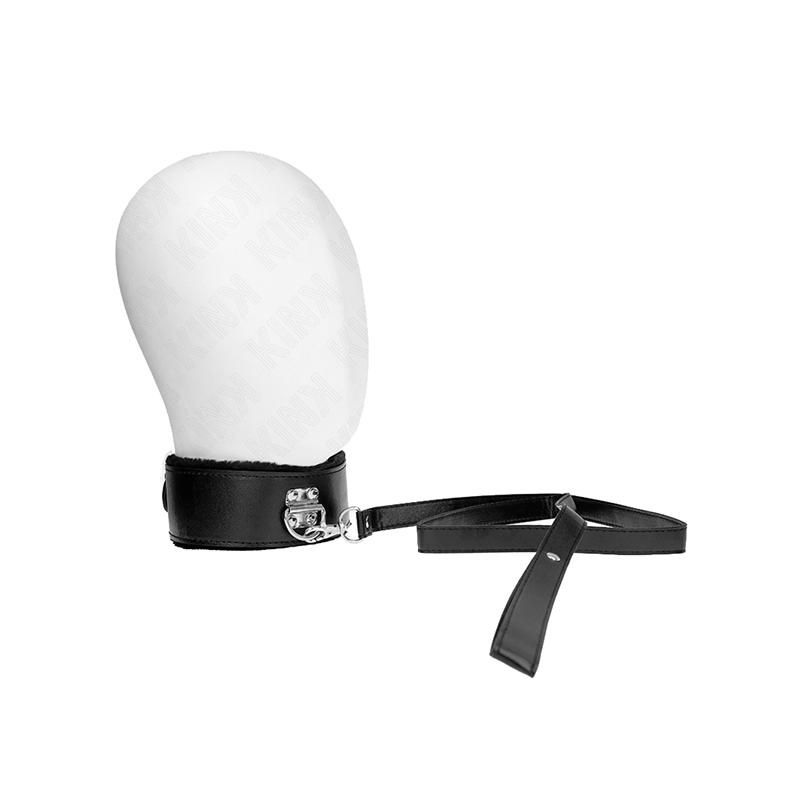 Collar Con Correa 116 Cm Con Tachuelas Plateadas Modelo 4 Negro Ajustable 40-48 Cm X 6 Cm