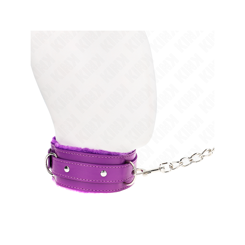 Collar Con Correa 65 Cm Con Restricciones Morado Ajustable 36-42 Cm X 5.5 Cm