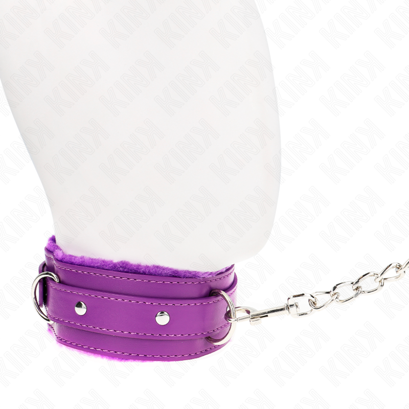 Collar Con Correa 65 Cm Con Restricciones Morado Ajustable 36-42 Cm X 5.5 Cm