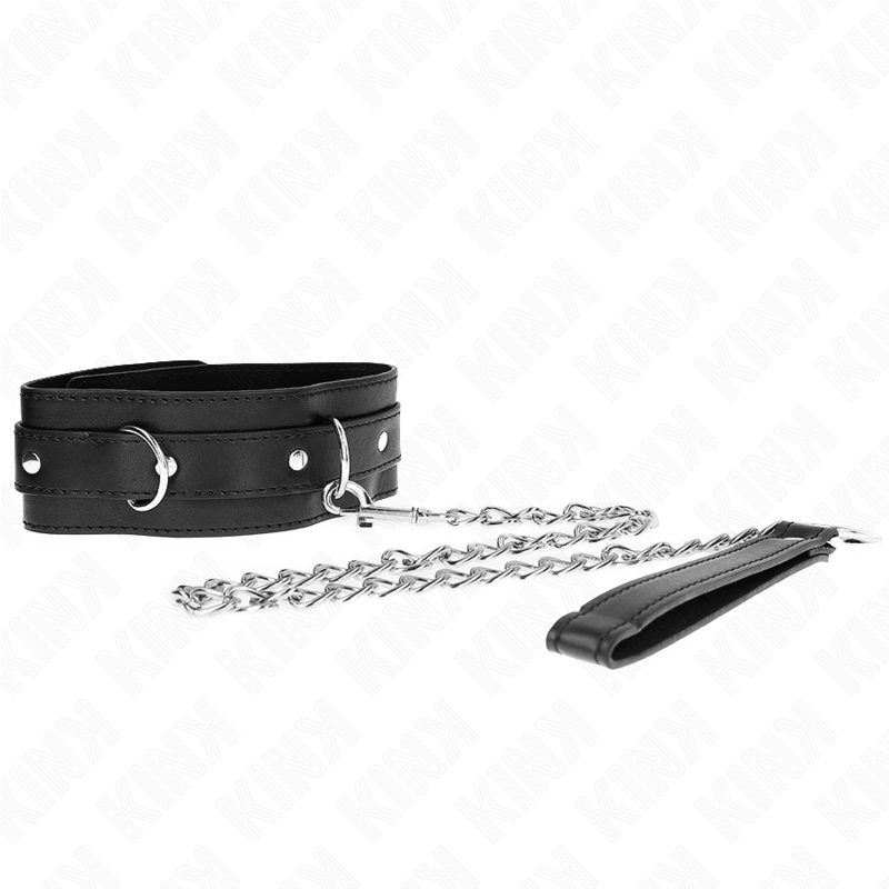 Collar Con Correa 65 Cm Negro 54 X 4.5 Cm