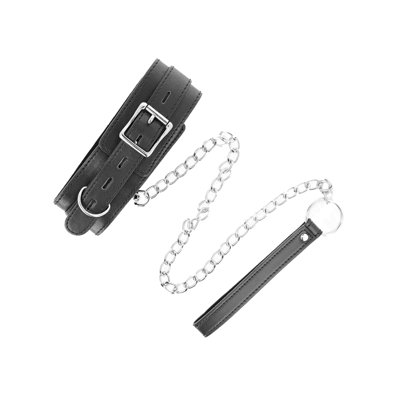 Collar Con Correa 65 Cm Negro 54 X 4.5 Cm