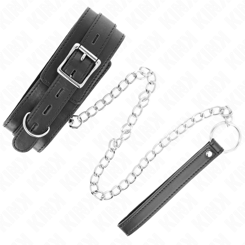 Collar Con Correa 65 Cm Negro 54 X 4.5 Cm