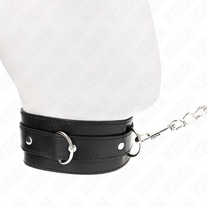 Collar Con Correa 65 Cm Negro 54 X 4.5 Cm