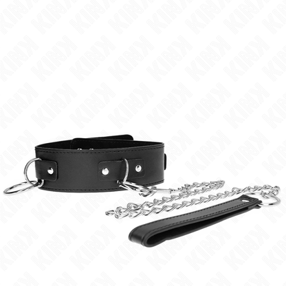 Collar Con Correa 65 Cm 3 Anillos Modelo 2 Ajustable 36-43 Cm X 5 Cm