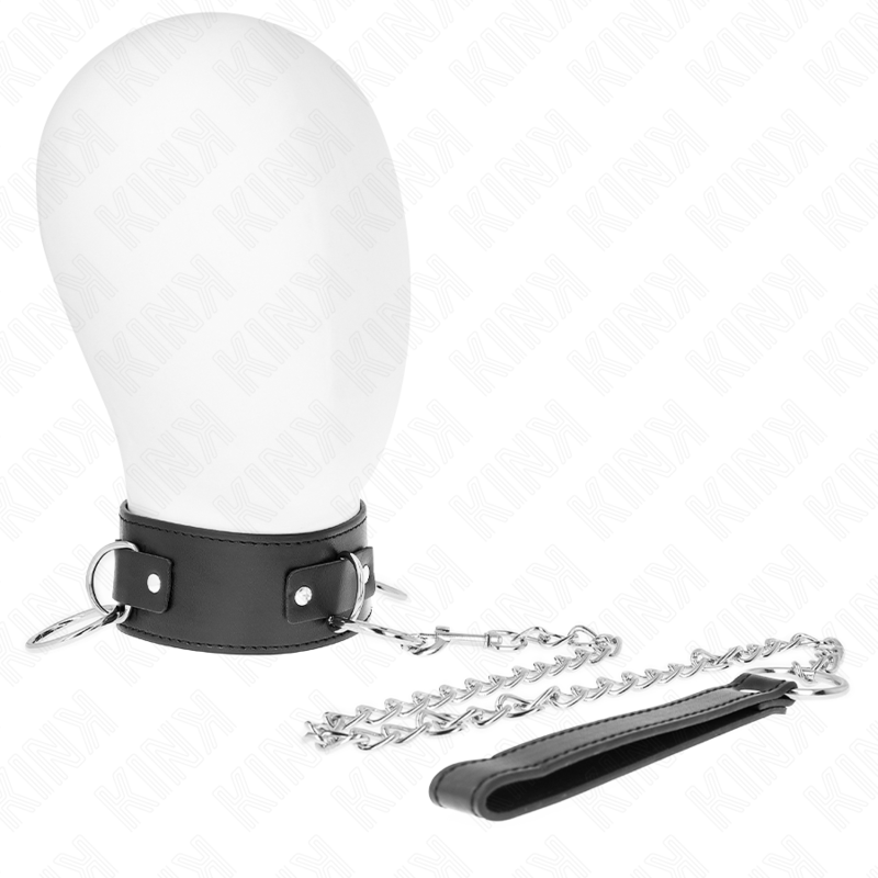 Collar Con Correa 65 Cm 3 Anillos Modelo 2 Ajustable 36-43 Cm X 5 Cm