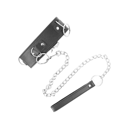 Collar Con Correa 65 Cm 3 Anillos Modelo 2 Ajustable 36-43 Cm X 5 Cm