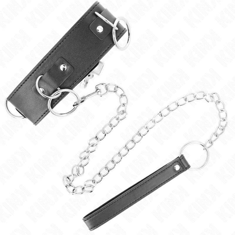Collar Con Correa 65 Cm 3 Anillos Modelo 2 Ajustable 36-43 Cm X 5 Cm