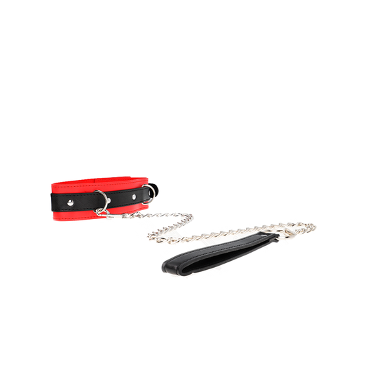 Collar Con Correa 65 Cm Modelo Básico Modelo 3 Rojo 53 X 5 Cm