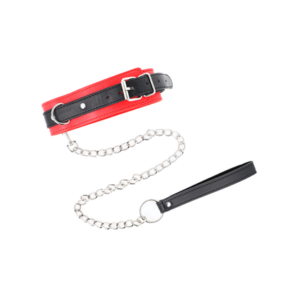 Collar Con Correa 65 Cm Modelo Básico Modelo 3 Rojo 53 X 5 Cm
