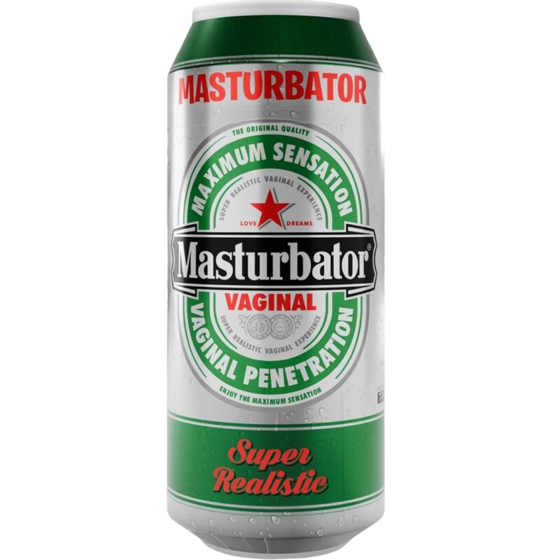 Masturbator Vaginal Lata Cerveza