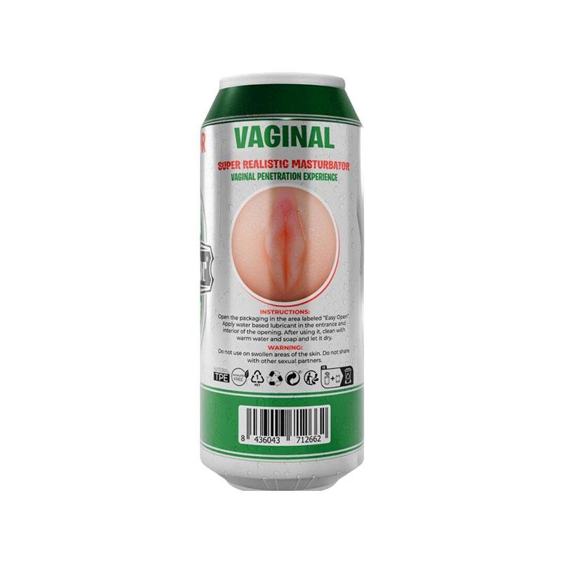Masturbator Vaginal Lata Cerveza