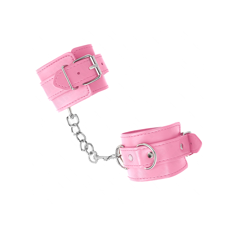 Muñequeras Sencillas Rosa Ajustable 20-23 Cm X 5.5 Cm