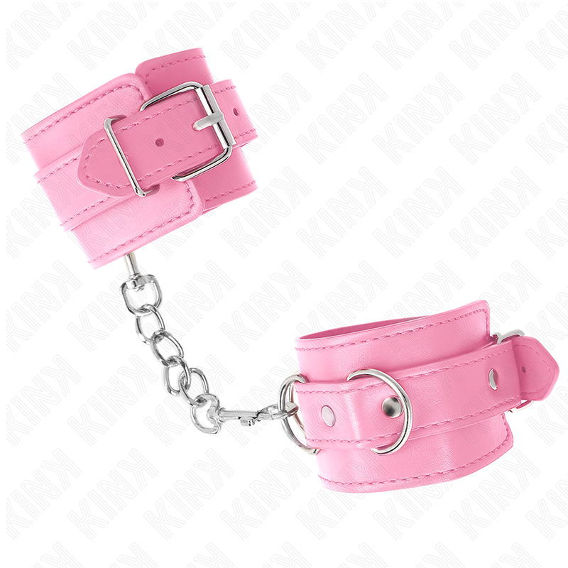 Muñequeras Sencillas Rosa Ajustable 20-23 Cm X 5.5 Cm