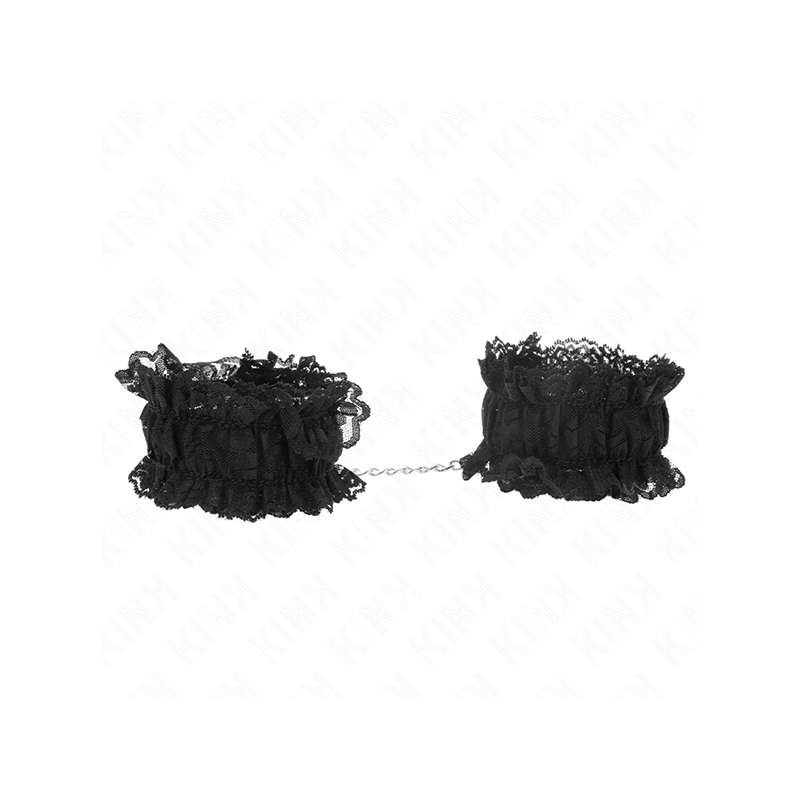 Muñequeras Elásticas De Encaje Negro