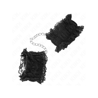 Muñequeras Elásticas De Encaje Negro