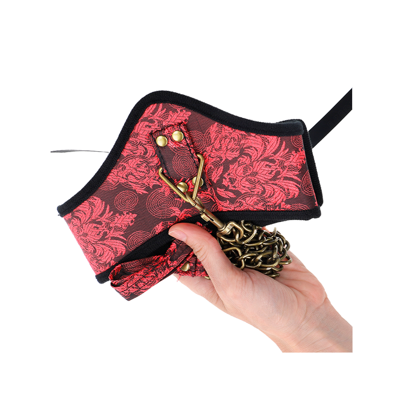 Collar Con Correa De Encaje 75 Cm Modelo Scandal 44 X 10 Cm