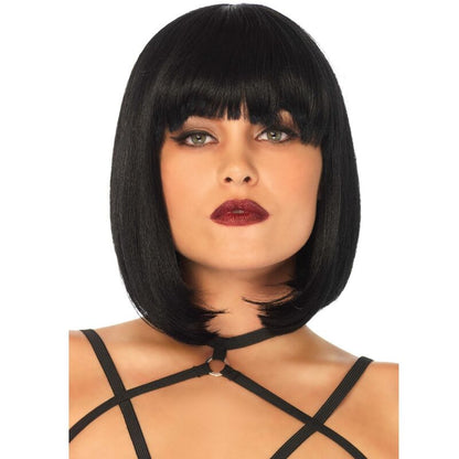 Peluca Corta De Corte Bob Natural Negro