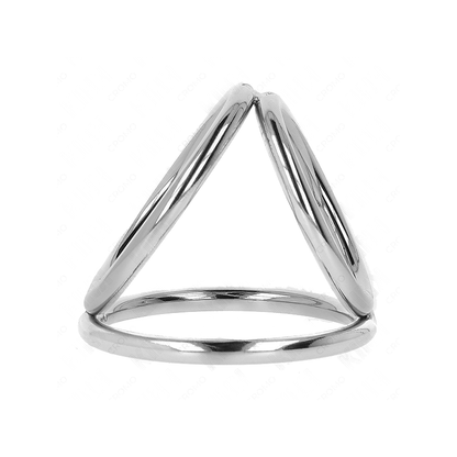 Anillo Pene Triple Metal Cromado 3.2 Cm A 4.5 Cm