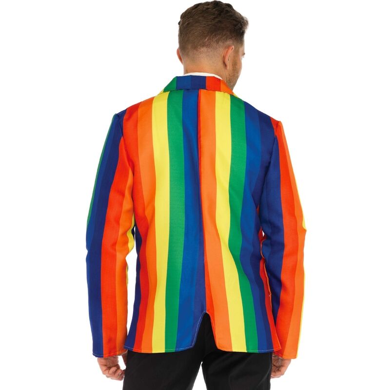 Disfraz Blazer + Corbata Arcoiris