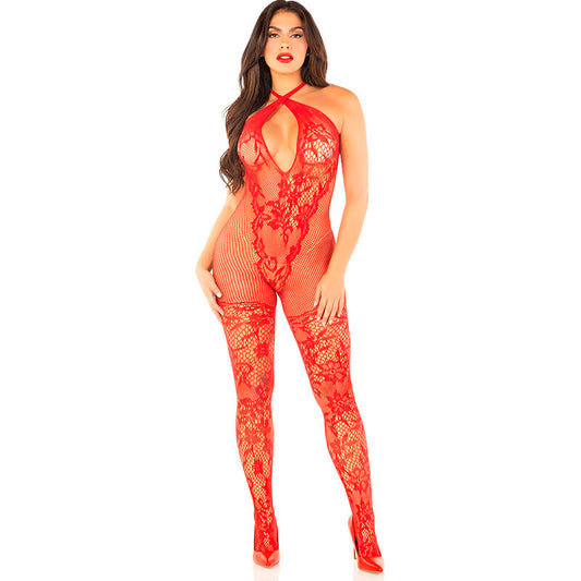 Bodystocking Con Estampado Floral