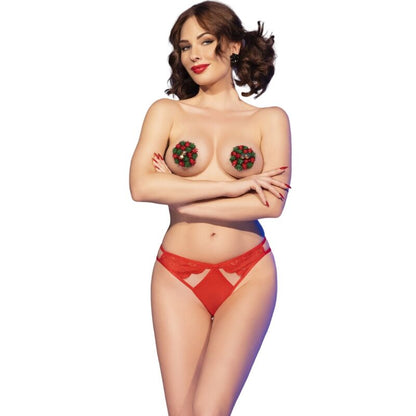 Conjunto Navideño Pantie & Pezoneras