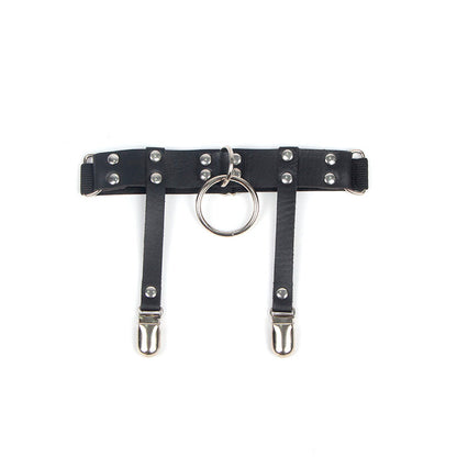 Subblime - 953744 Liga Punk De Cuero Ajustable Negro Talla Única