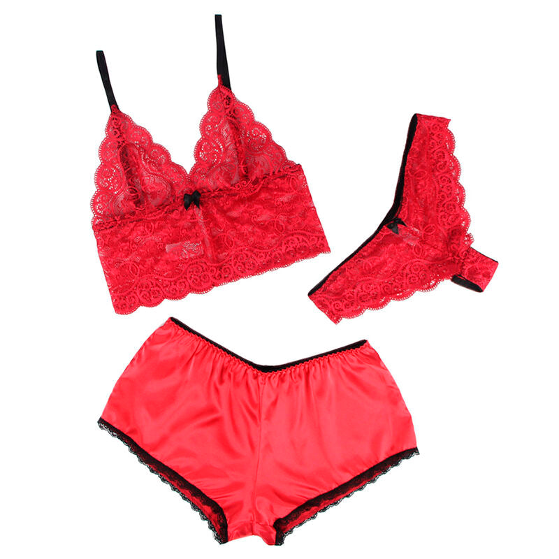 Conjunto 3 Piezas Encaje