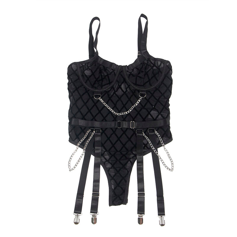Body Con Cadenas & Liguero