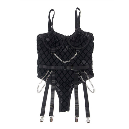 Body Con Cadenas & Liguero