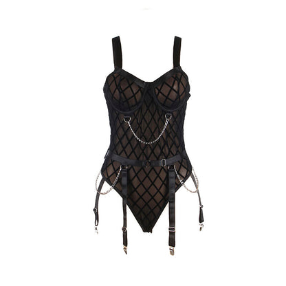 Body Con Cadenas & Liguero