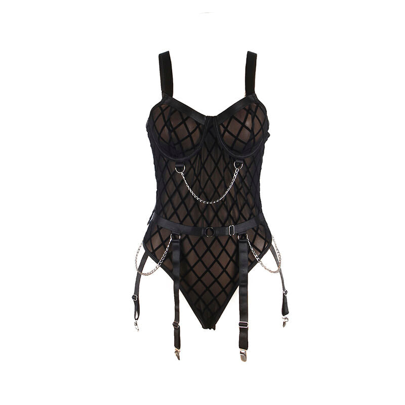 Body Con Cadenas & Liguero