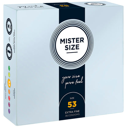 Preservativos Mister Size M 53 MM 36 Uds