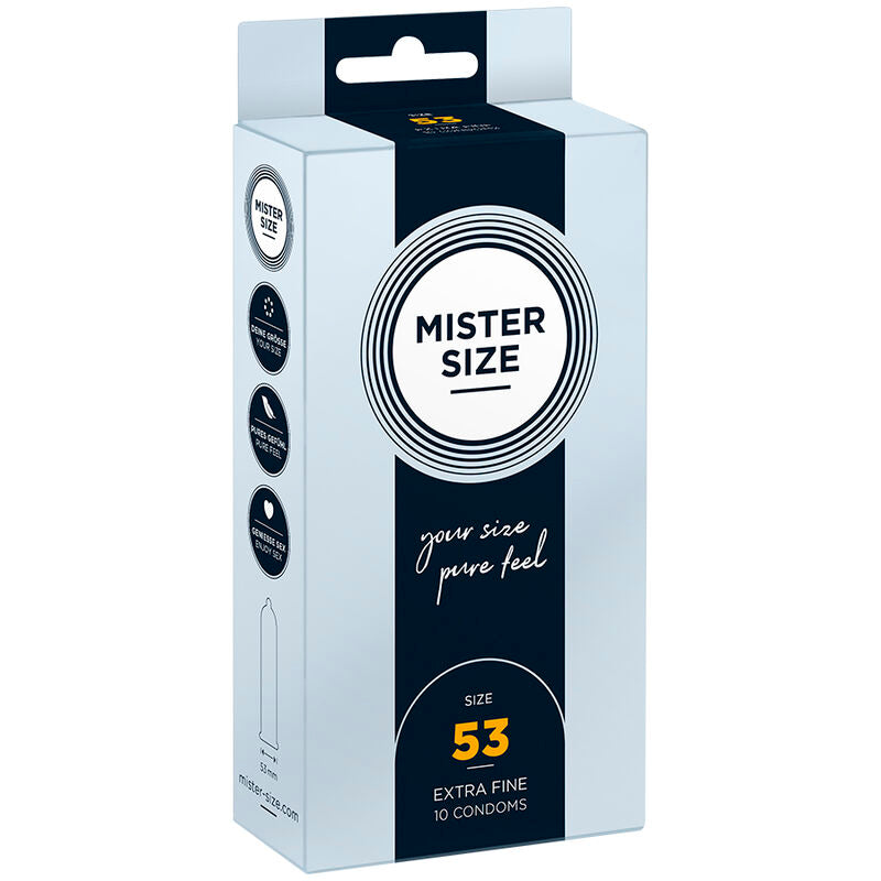 Preservativos Mister Size M 53 MM 10 Uds