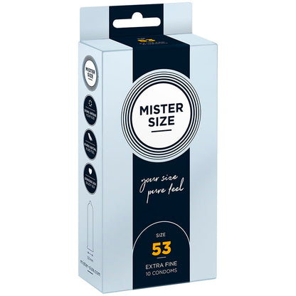 Preservativos Mister Size M 53 MM 10 Uds