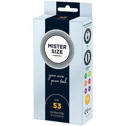 Preservativos Mister Size M 53 MM 10 Uds