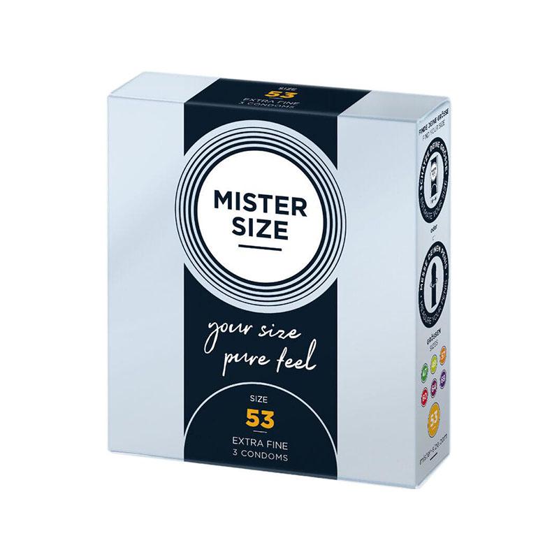 Preservativos Mister Size M 53 MM 3 Uds