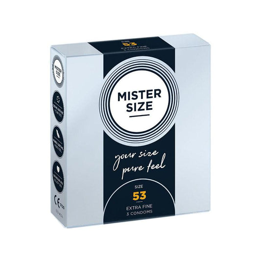 Preservativos Mister Size M 53 MM 3 Uds