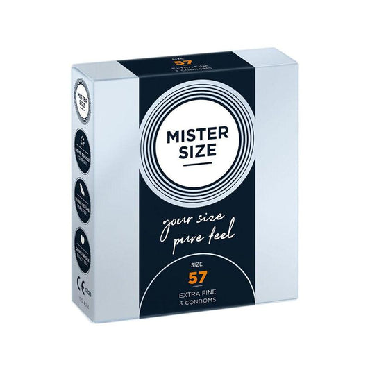 Preservativos Mister Size L 57 MM 3 Uds