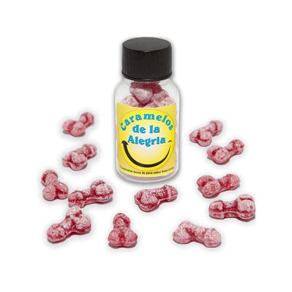 12 Caramelos De La Alegría Forma Pene Fresa/Cereza