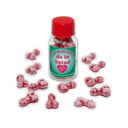12 Caramelos De La Salud Forma Pene Fresa/Cereza