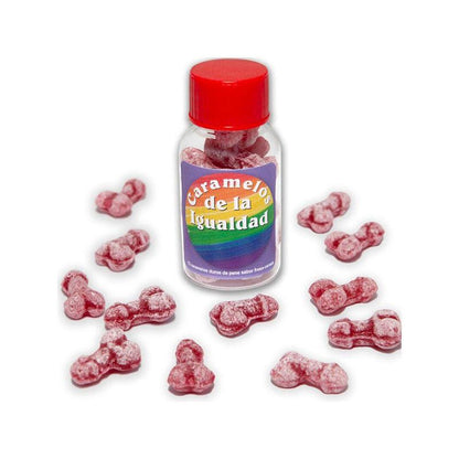 12 Caramelos De La Igualdad Forma Pene Fresa/Cereza